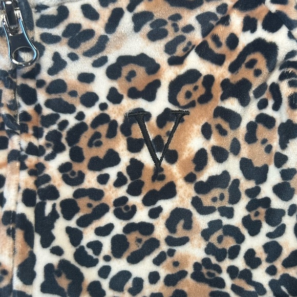 Victoria’s Secret Leopard Print Velour Zip-Up Hoodie | Size S - Picture 5 of 9